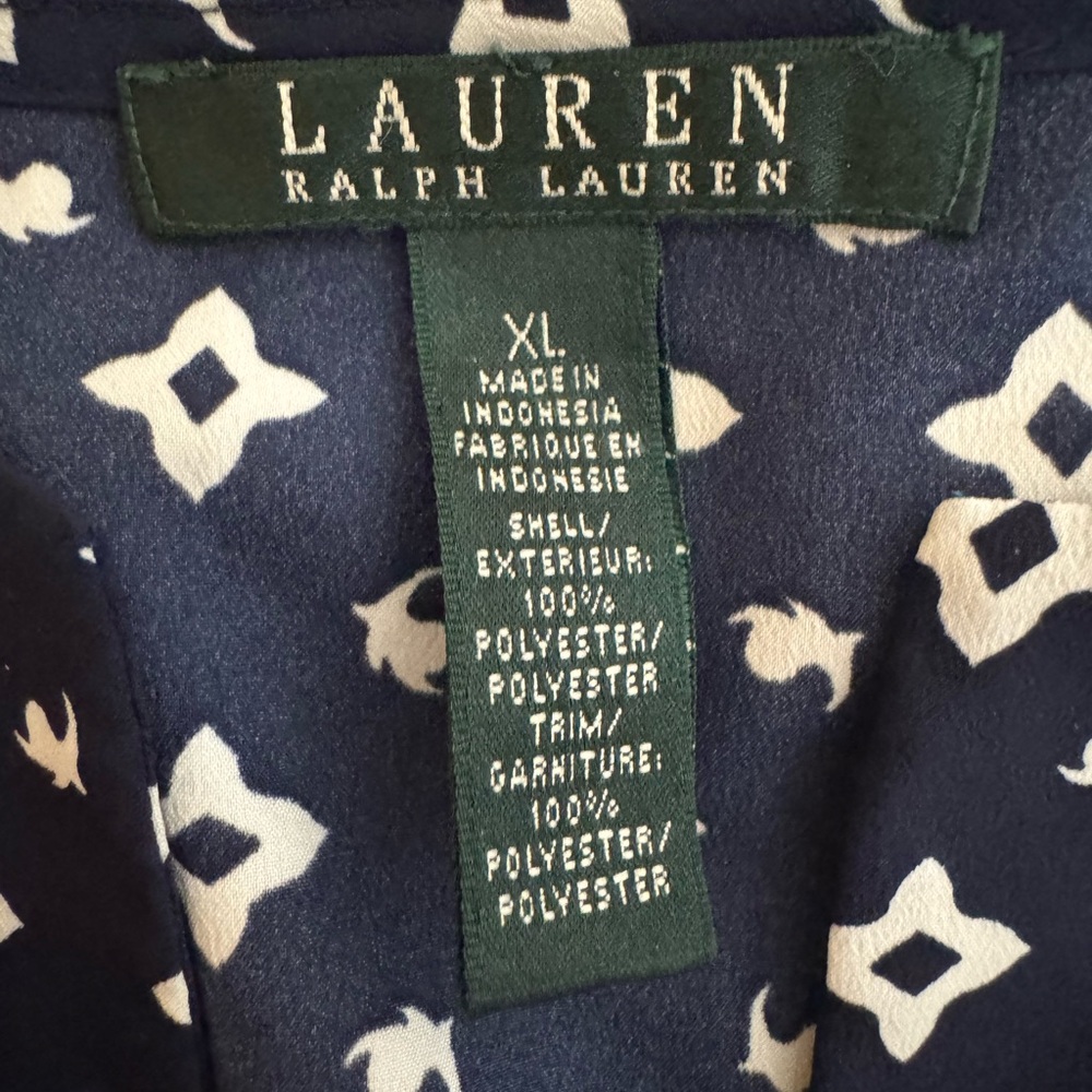 Ralph Lauren Split Neck Blouse - Picture 4 of 4